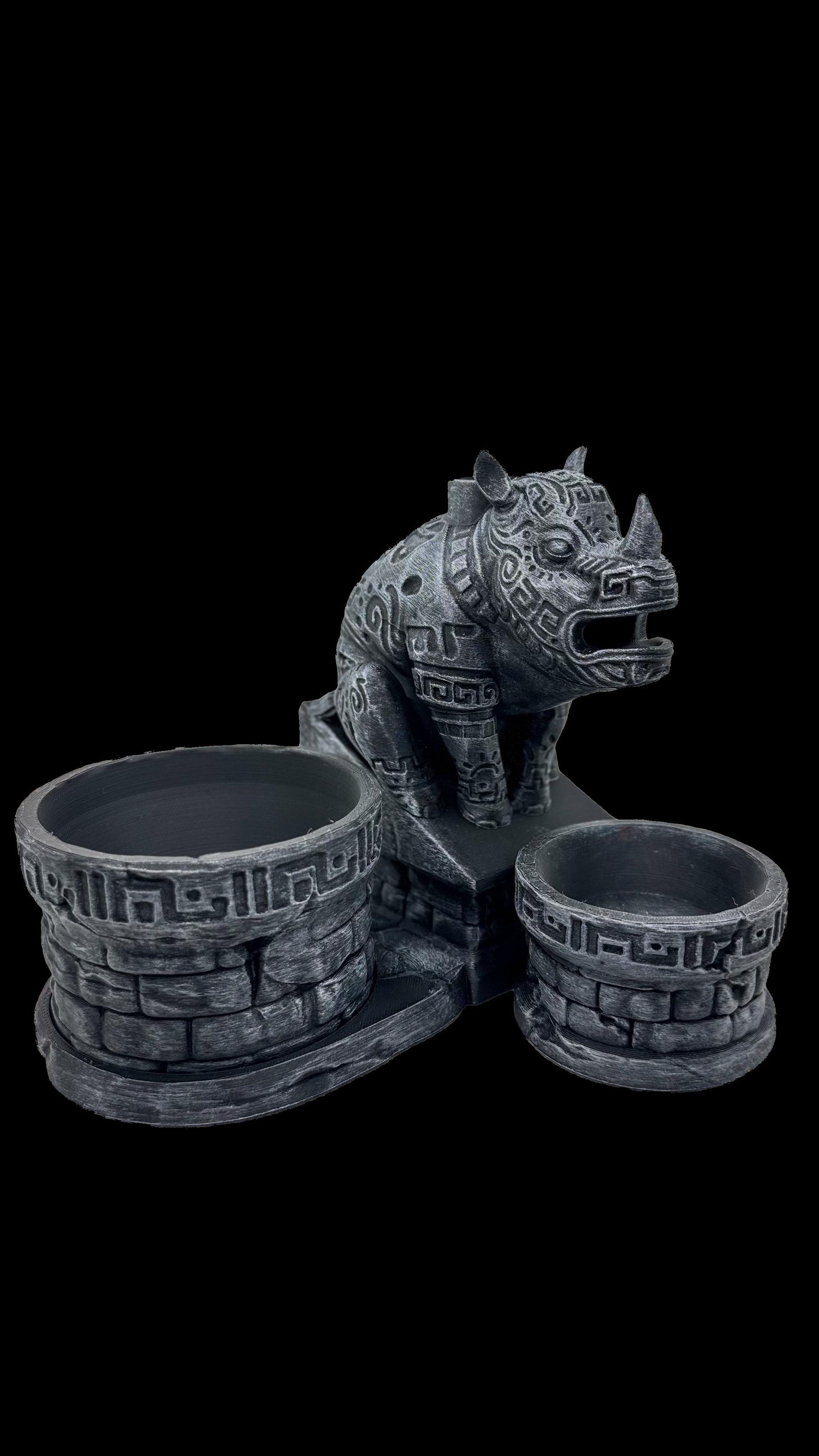 602 Ancient Rhino Shrine – Planter cum Backflow Burner