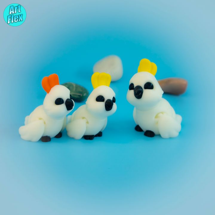 603 Sulphur-Crested Cockatoo Keychain