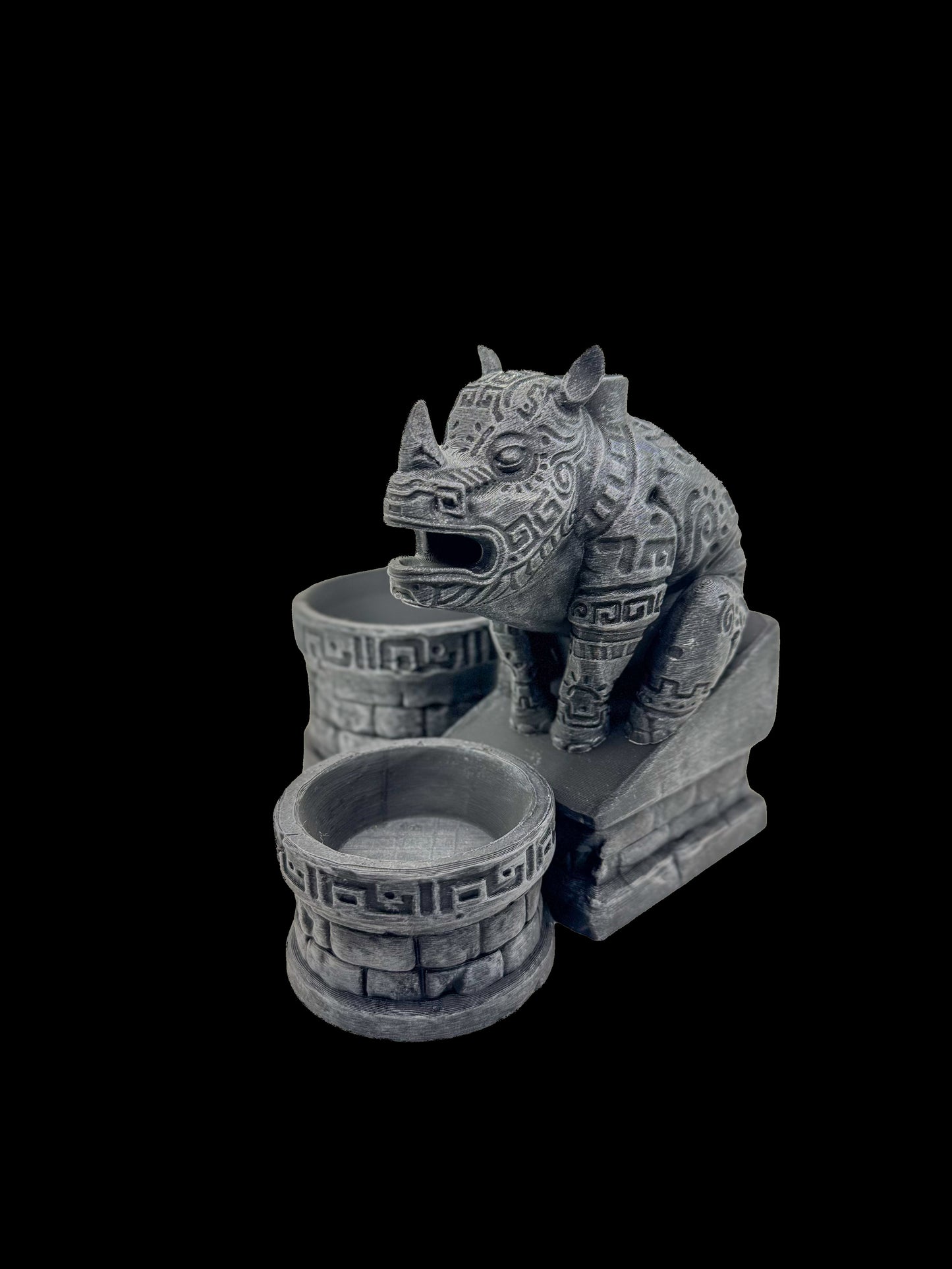602 Ancient Rhino Shrine – Planter cum Backflow Burner