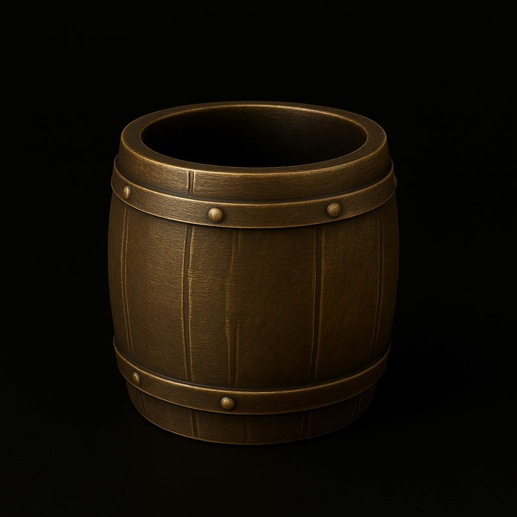 604 Rustic Barrel Pen Holder