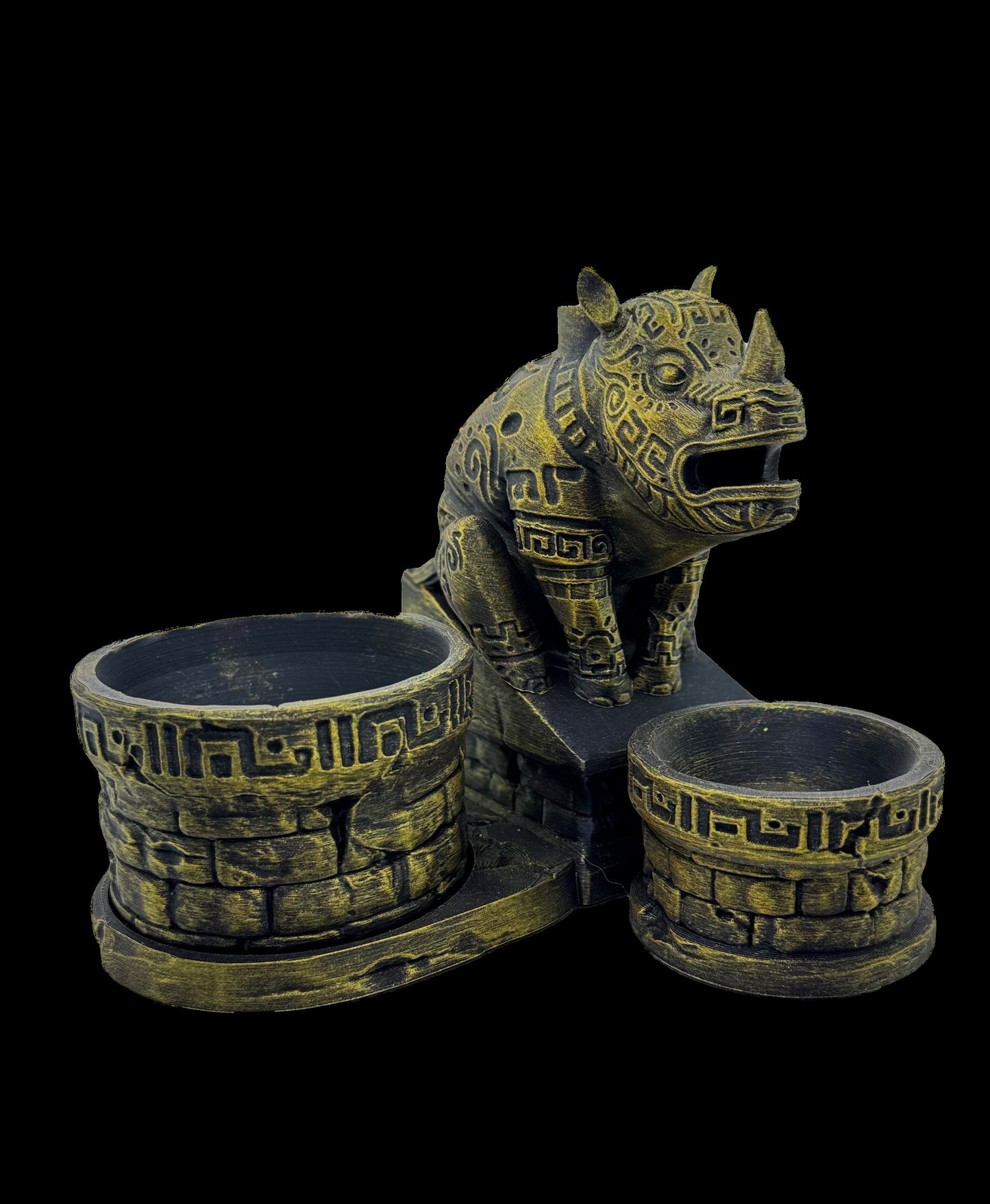 602 Ancient Rhino Shrine – Planter cum Backflow Burner