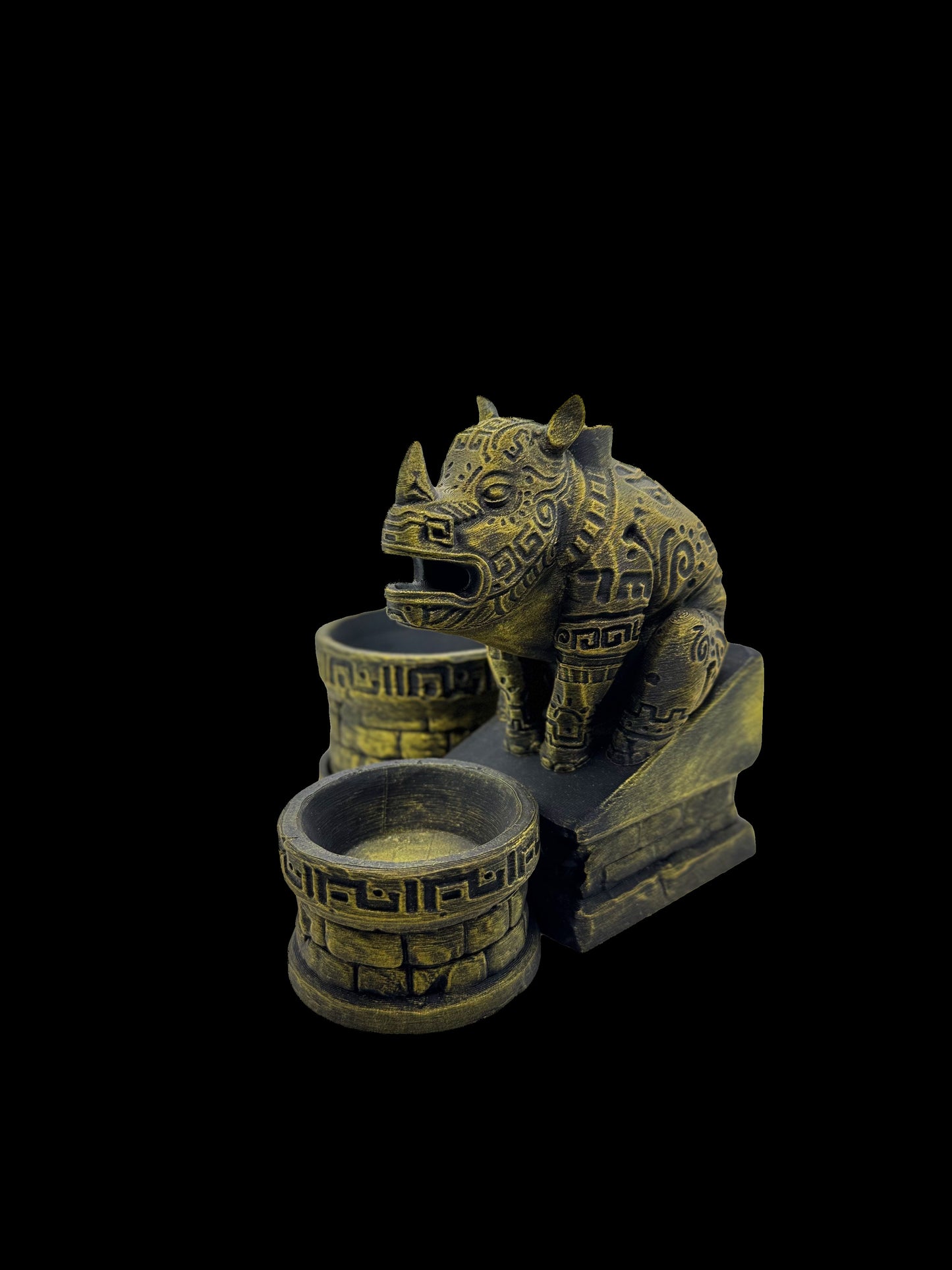 602 Ancient Rhino Shrine – Planter cum Backflow Burner